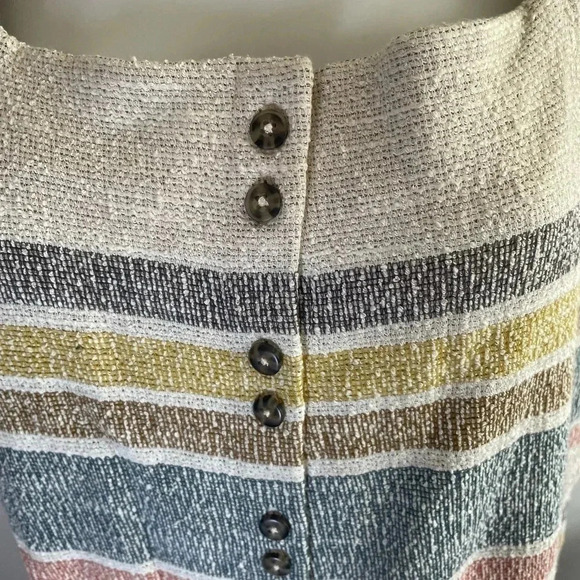 NWT‎ Madewell TextureThread Cap-Sleeve Dress Stripe XL 100% Cotton 0224 - Picture 8 of 15